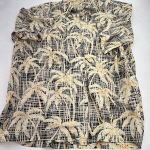 Tori Richard Honolulu Men's XLarge Hawaiian Striped Palm Tree Vacation Beach